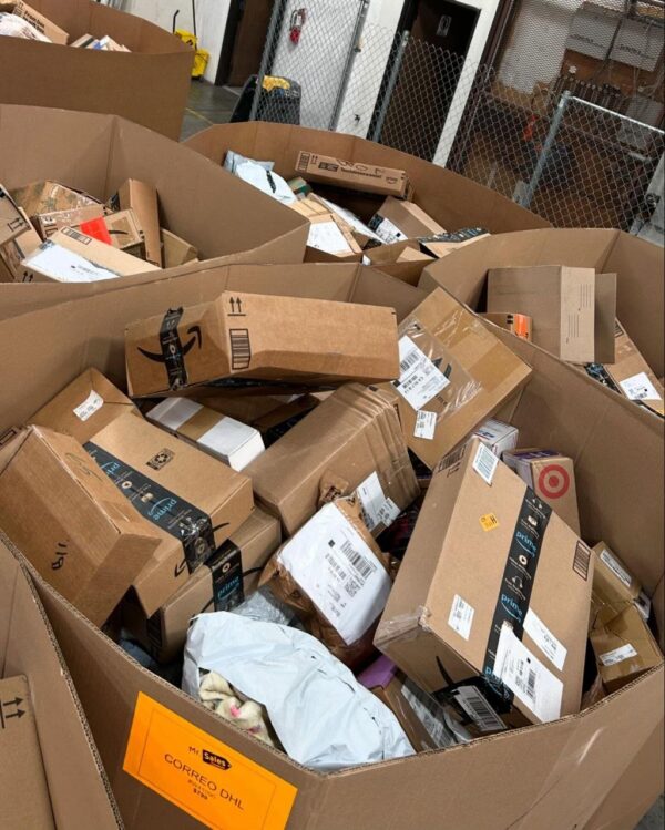 Amazing GIANT DHL Mail Pallets - Bulk Liquidation Sales