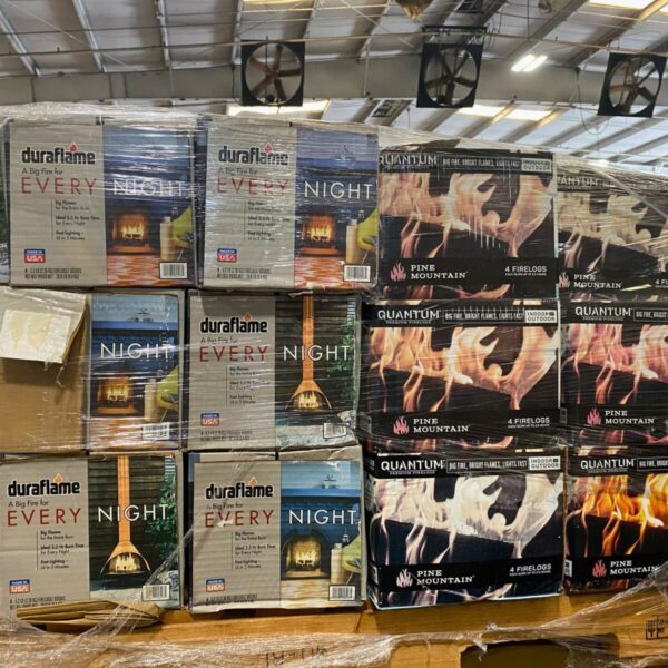ASSORTED FIRELOGS (35 Pcs Pallet) - Bulk Liquidation Sales