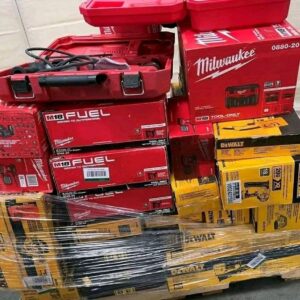 Mixed Milwaukee & dewalt tool pallets-bulk liquidation sales