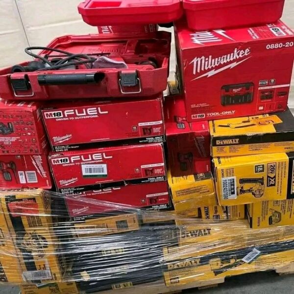 Mixed Milwaukee & dewalt tool pallets-bulk liquidation sales