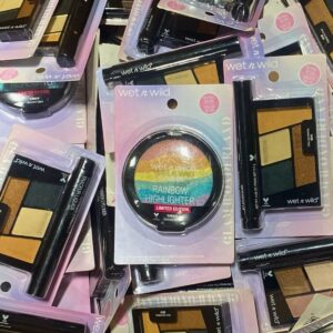 Wet N Wild Rainbow Highlighter & Color Icon Quad Shadow + Liquid Liner (50 Pcs Lot) - Bulk Liquidation Sales